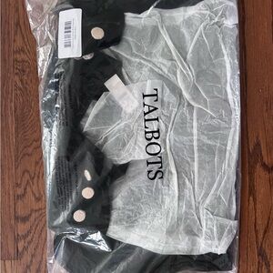 Talbots Button Velvet Shift Dress